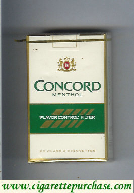 Concord Menthol cigarettes